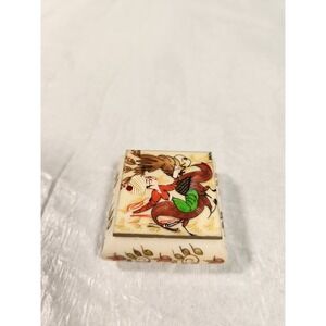 Miniature Turkish trinket box hand painted Ornate tiny